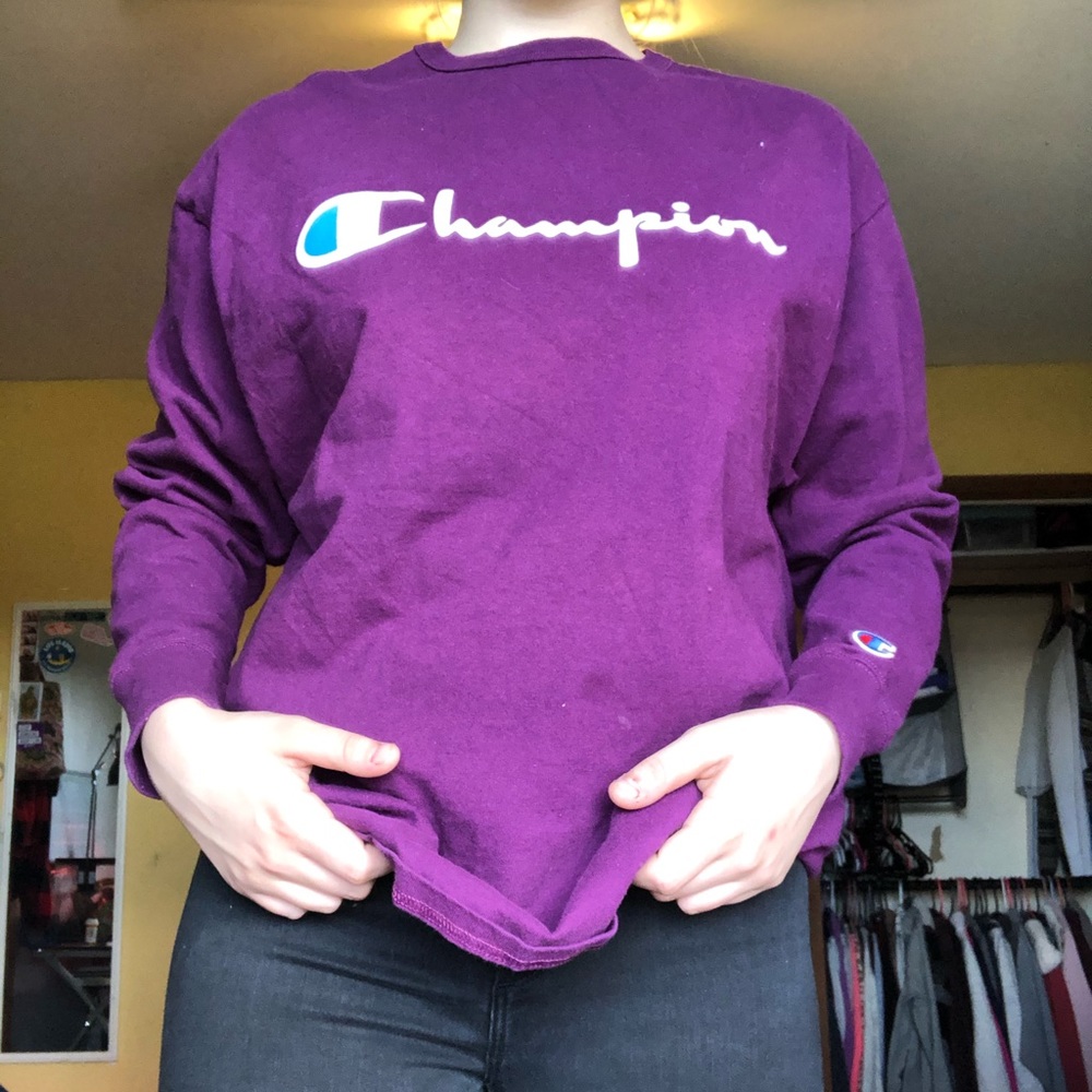 purple champion long sleeve